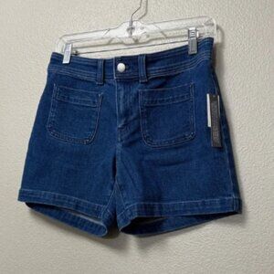 Talbots Petite Blue Denim Sailor Shorts
